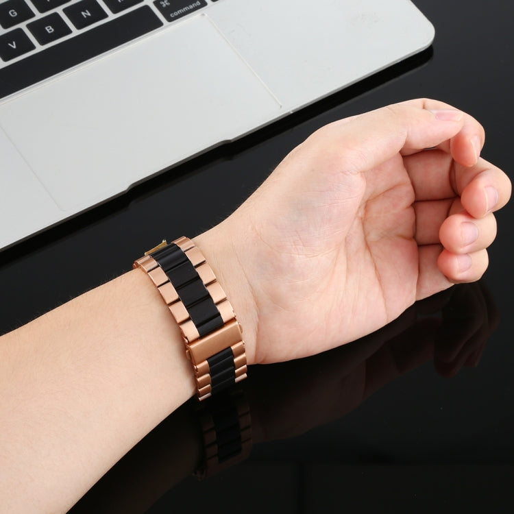 Bracelet de montre en acier inoxydable pour Apple Watch Series 10 42 mm / 9, 8 et 7 41 mm / SE 3, SE 2, 6, SE, 5 et 4 40 mm / 3, 2 et 1 38 mm, pour Apple Watch Series 7 41 mm / 6, SE, 5 et 4 40 mm / 3, 2 et 1 38 mm